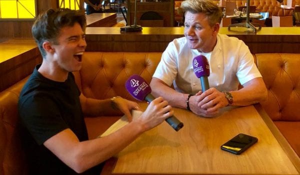 Watch: Jacob catches up with Gordon Ramsay!